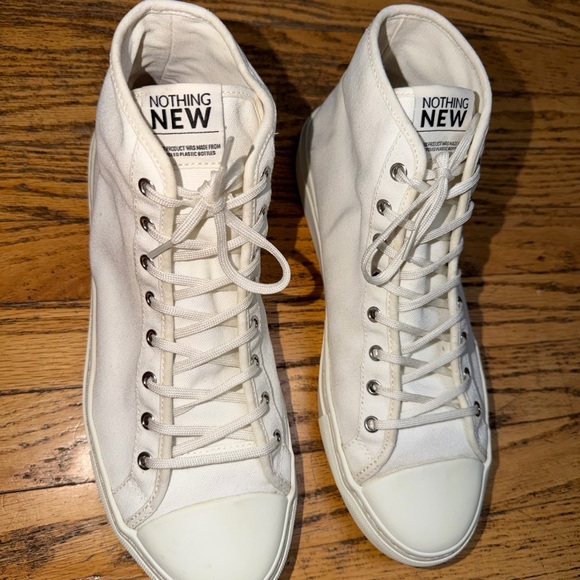 Nothing New White High-Top Sneakers Sz Men’s 10M - Picture 2 of 14